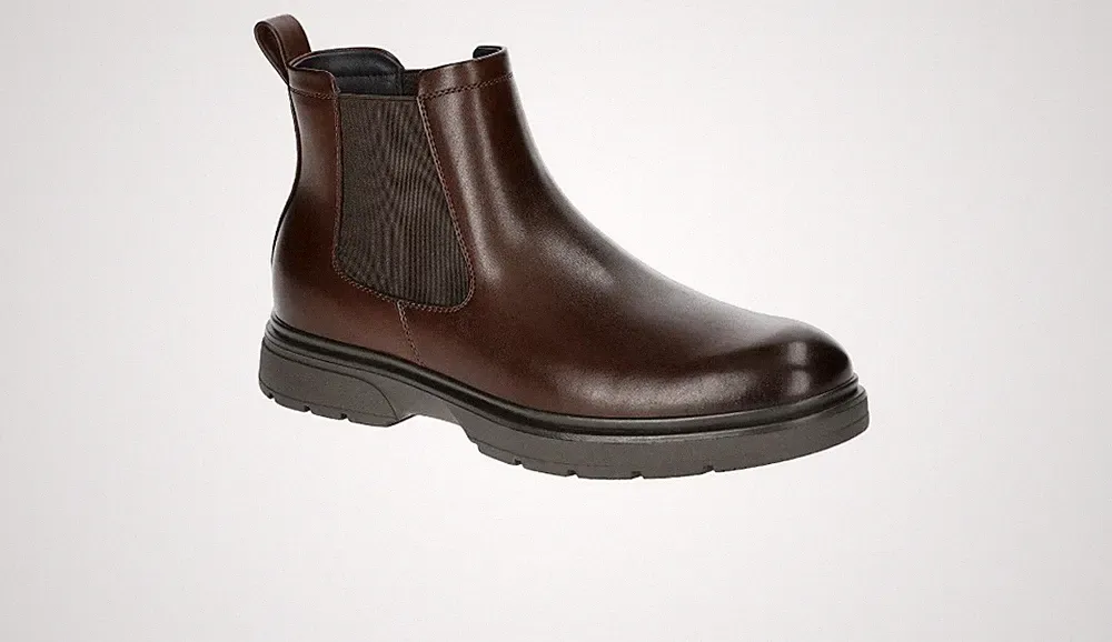New No Boundaries Men's Easy On & Off Garda Chelsea Boots Ox Blood Size 10